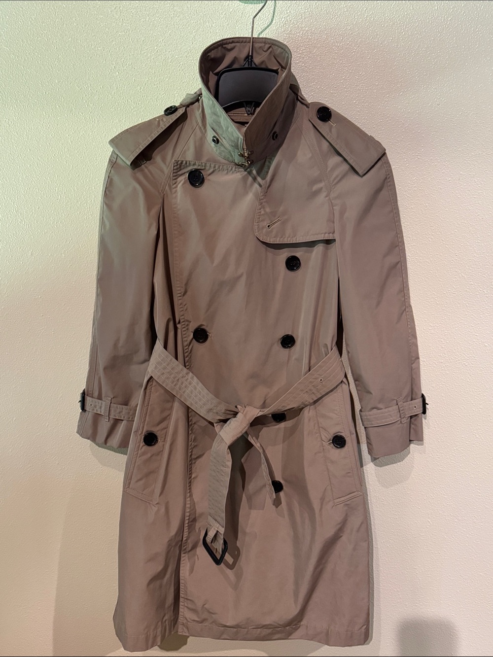 Burberry London Women’s Size 0 Khaki/Tan Trench/Raincoat - Picture 15 of 16